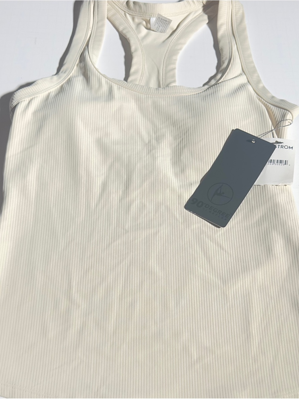 90 Degrees By Reflex Classic Scoop Neckline Built - In Bra NWT S Oatmeal